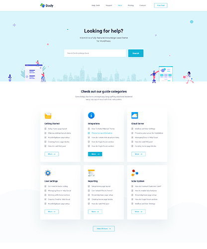 Light documentation template