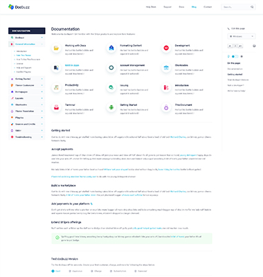 onepage documentation