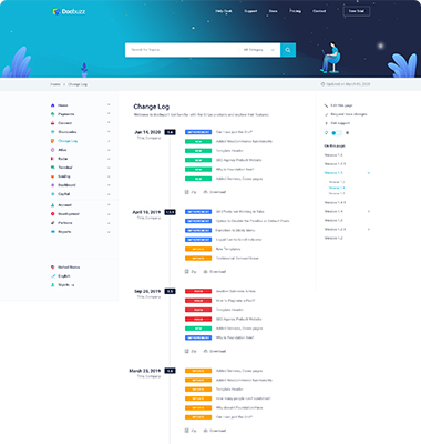 changelog design