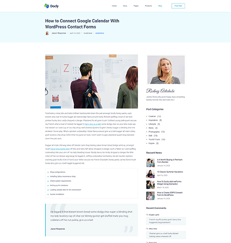 kbdoc blog details page design